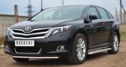 13 799 р. Одинарная защита переднего бампера диаметром 42 мм Russtal Toyota Venza GV10 рестайлинг (2012-2016)  с доставкой в г. Новочеркасск. Увеличить фотографию 4