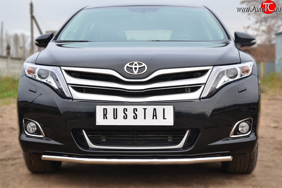 13 799 р. Одинарная защита переднего бампера диаметром 42 мм Russtal Toyota Venza GV10 рестайлинг (2012-2016)  с доставкой в г. Новочеркасск