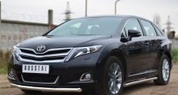 14 399 р. Одинарная защита переднего бампера диаметром 63 мм Russtal Toyota Venza GV10 рестайлинг (2012-2016)  с доставкой в г. Новочеркасск. Увеличить фотографию 4