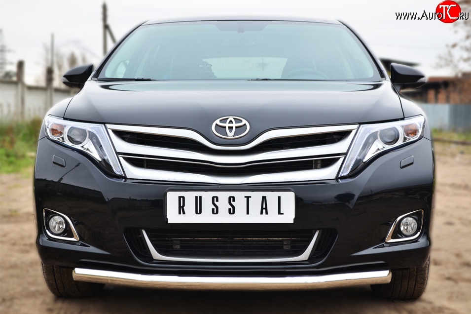 14 399 р. Одинарная защита переднего бампера диаметром 63 мм Russtal Toyota Venza GV10 рестайлинг (2012-2016)  с доставкой в г. Новочеркасск