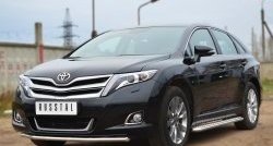 21 699 р. Широкая защита порогов SLITKOFF Toyota Venza GV10 рестайлинг (2012-2016)  с доставкой в г. Новочеркасск. Увеличить фотографию 3