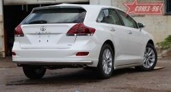 Защита заднего бампера рестайлинг Souz-96 Long (d60) Toyota Venza GV10 дорестайлинг (2008-2012)