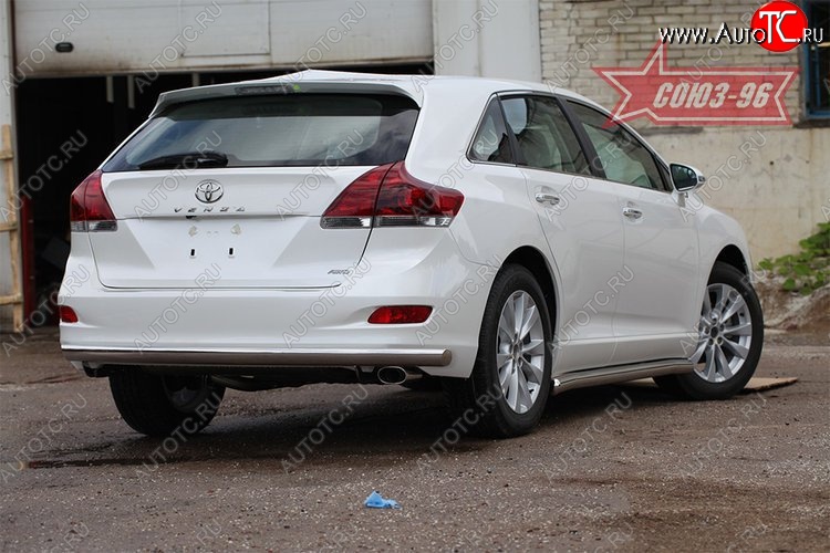 15 839 р. Защита заднего бампера рестайлинг Souz-96 Long (d60)  Toyota Venza  GV10 (2008-2012) дорестайлинг  с доставкой в г. Новочеркасск