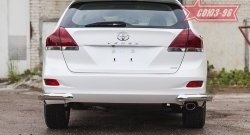 12 419 р. Защита заднего бампера из боковых уголков Souz-96 (d76) Toyota Venza GV10 дорестайлинг (2008-2012)  с доставкой в г. Новочеркасск. Увеличить фотографию 1