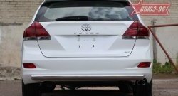 15 929 р. Защита задняя овальная 75х42  Toyota Venza  GV10 (2008-2012) дорестайлинг  с доставкой в г. Новочеркасск. Увеличить фотографию 1