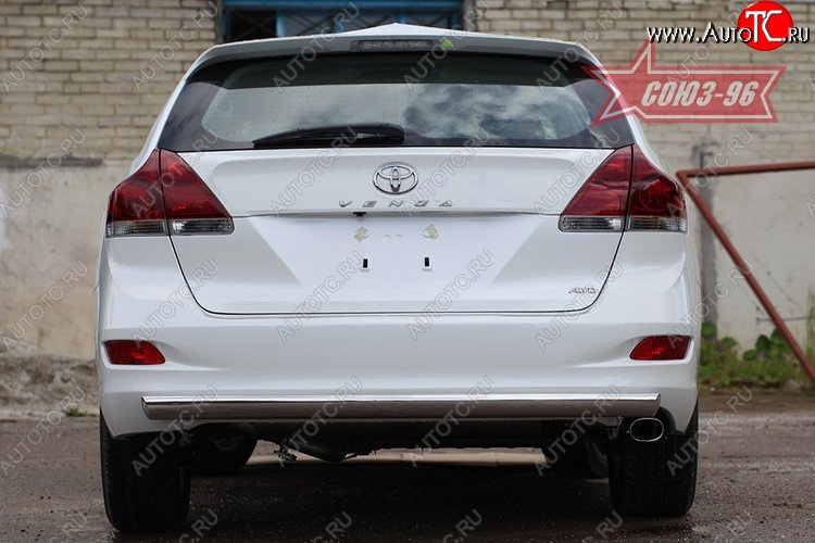 15 929 р. Защита задняя овальная 75х42  Toyota Venza  GV10 (2008-2012) дорестайлинг  с доставкой в г. Новочеркасск