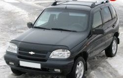 5 299 р. Рейлинги АПС L Chevrolet Niva 2123 дорестайлинг (2002-2008) (Башмак черный, рейлинг серый)  с доставкой в г. Новочеркасск. Увеличить фотографию 2