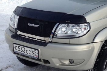 12 499 р. Решетка радиатора CrTuning Уаз Патриот 23632 дорестайлинг пикап (2008-2014) (Сетка черная, С надписью PATRIOT)  с доставкой в г. Новочеркасск. Увеличить фотографию 7