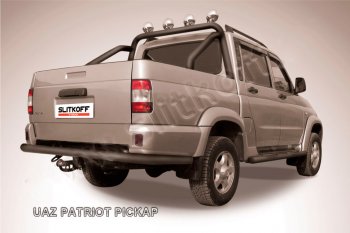 Защита заднего бампера Slitkoff (Ø76 мм) Уаз (uaz) Патриот (Patriot)  23632 (2008-2014) 23632 дорестайлинг пикап