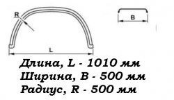 1 559 р. Крыло К-500 Fuso (круглое) Master-Plast Toyota Dyna KDY бортовой грузовик рестайлинг (2002-2006)  с доставкой в г. Новочеркасск. Увеличить фотографию 2