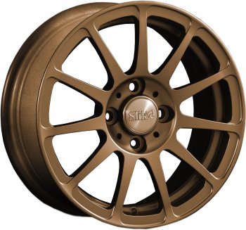 Кованый диск Slik Classik 6x14 (Металлик: коньячная бронза глянец BNZCGN) Toyota Aqua P10 дорестайлинг (2011-2014) 4x100.0xDIA54.1xET39.0