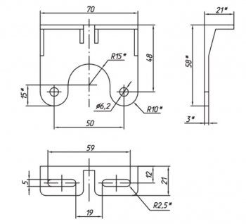 249 р. Фонарь контурный Евросвет ЕС 04.К (LED, красный с кронштейном) Hyundai HD-35 (2011-2024) (12В)  с доставкой в г. Новочеркасск. Увеличить фотографию 2