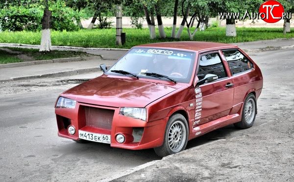 9 599 р. Передний бампер Миллер-2  Лада 2108 - 21099 (Неокрашенный)  с доставкой в г. Новочеркасск