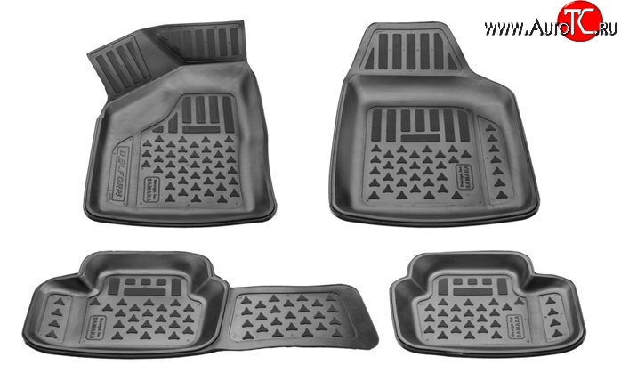 1 139 р. Комплект ковриков в салон Delform 4 шт. (полиуретан) Лада 2113 (2004-2013)  с доставкой в г. Новочеркасск