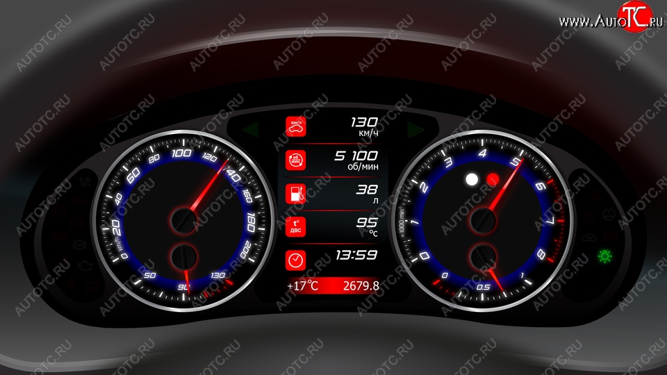 81 999 р. Комбинация приборов Ferrum GF 822S  Лада 2110, 2111, 2112, Калина (1118,  1117,  1119), Калина Спорт (1119), Приора (2170,  2171,  2172,  21728) (Синий ореол)  с доставкой в г. Новочеркасск