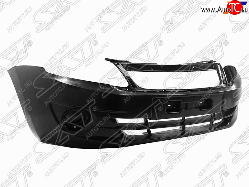 1 899 р. Передний бампер SAT (без отверстий под ПТФ)  Лада Гранта  2190 (2011-2017) седан дорестайлинг (Неокрашенный)  с доставкой в г. Новочеркасск