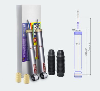 7 849 р. Амортизаторы задние усиленные SS20  Лада Ларгус (2012-2024) дорестайлинг R90, рестайлинг R90 (Стандарт)  с доставкой в г. Новочеркасск. Увеличить фотографию 1