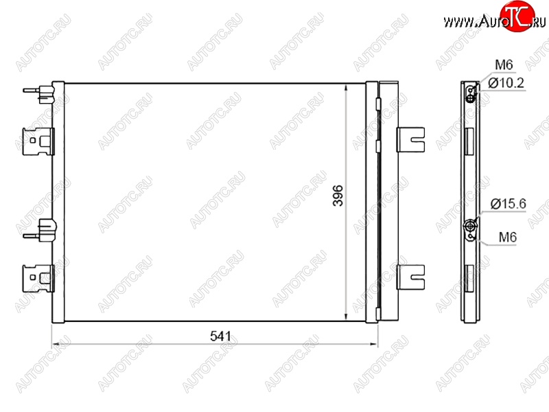 3 999 р. Радиатор кондиционера SAT Nissan Almera седан G15 (2012-2019)  с доставкой в г. Новочеркасск