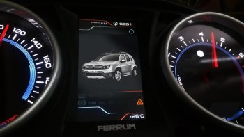 82 999 р. Приборная панель Ferrum GF 890 Renault Duster HS дорестайлинг (2010-2015) (Серебро)  с доставкой в г. Новочеркасск. Увеличить фотографию 9