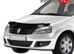 2 369 р. Дефлектор капота NovLine Renault Logan 1 дорестайлинг (2004-2010)  с доставкой в г. Новочеркасск. Увеличить фотографию 1