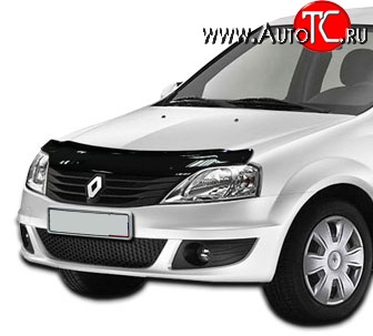 2 369 р. Дефлектор капота NovLine Renault Logan 1 дорестайлинг (2004-2010)  с доставкой в г. Новочеркасск