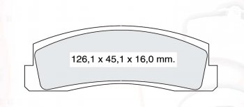 439 р. Колодка переднего дискового тормоза DAFMI INTELLI Chevrolet Niva 2123 дорестайлинг (2002-2008)  с доставкой в г. Новочеркасск. Увеличить фотографию 3