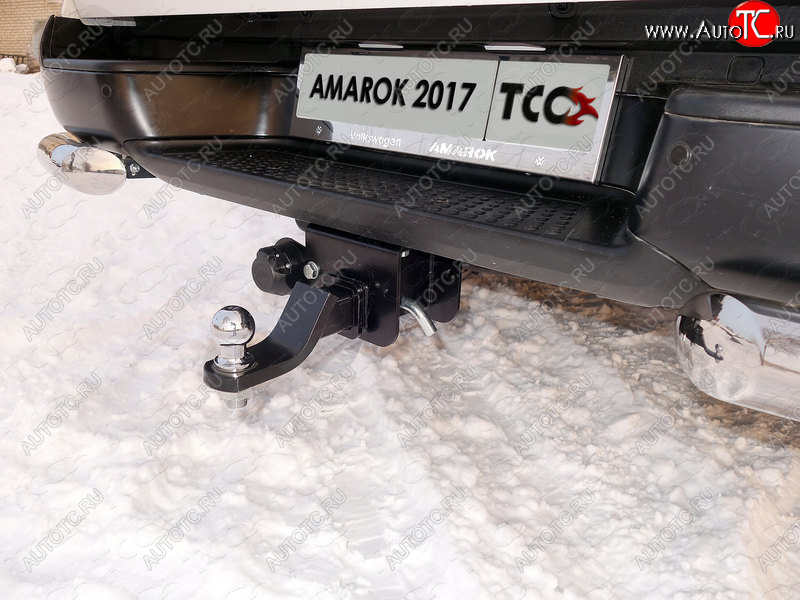 11 799 р. Фаркоп (тягово-сцепное устройство) TCC Volkswagen Amarok дорестайлинг (2009-2016) (Оцинкованный, шар E - оцинкованный)  с доставкой в г. Новочеркасск