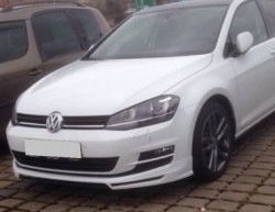 3 749 р. Накладка на передний бампер CT Volkswagen Golf 7 дорестайлинг, хэтчбэк 5 дв. (2012-2017) (Неокрашенная)  с доставкой в г. Новочеркасск. Увеличить фотографию 2