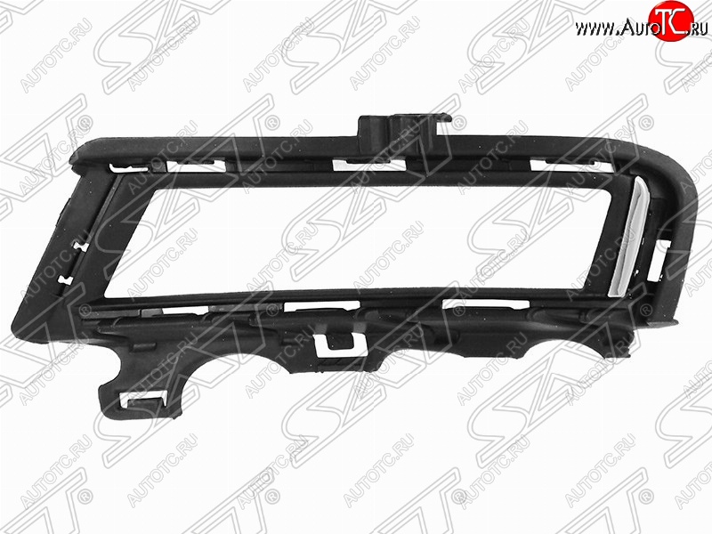 217 р. Левая рамка противотуманной фары SAT (с хром полосой)  Volkswagen Golf  7 (2012-2017) дорестайлинг, хэтчбэк 5 дв.  с доставкой в г. Новочеркасск