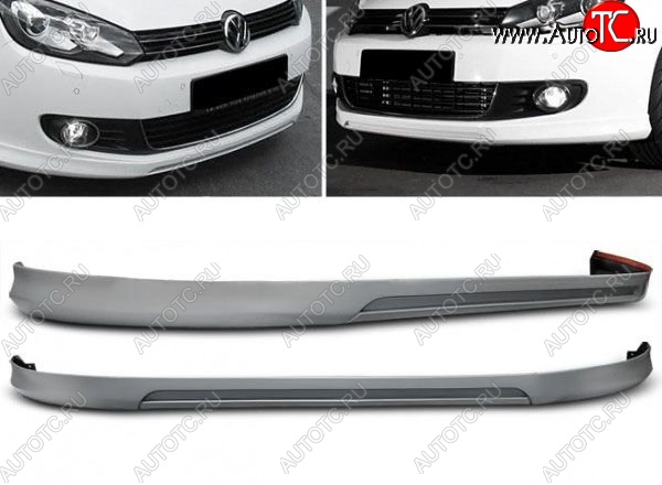 11 949 р. Накладка на передний бампер Votex Style Volkswagen Golf 6 хэтчбэк 5 дв. (2008-2014) (Неокрашенная)  с доставкой в г. Новочеркасск