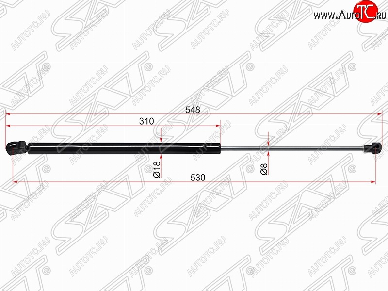 679 р. Газовый упор крышки багажника SAT  Volkswagen Golf  6 (2008-2014) хэтчбэк 5 дв.  с доставкой в г. Новочеркасск