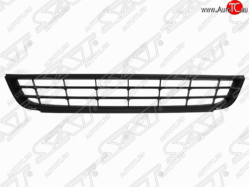 1 069 р. Решётка в передний бампер (с хром молдингом) SAT  Volkswagen Jetta  A6 (2011-2015) седан дорестайлинг  с доставкой в г. Новочеркасск