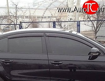 999 р. Комплект дефлекторов окон (ветровиков) 4 шт. (седан) Russtal Volkswagen Passat B6 седан (2005-2011)  с доставкой в г. Новочеркасск