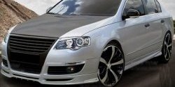 7 799 р. Накладка на передний бампер CT Volkswagen Passat B6 седан (2005-2011) (Неокрашенная)  с доставкой в г. Новочеркасск. Увеличить фотографию 1