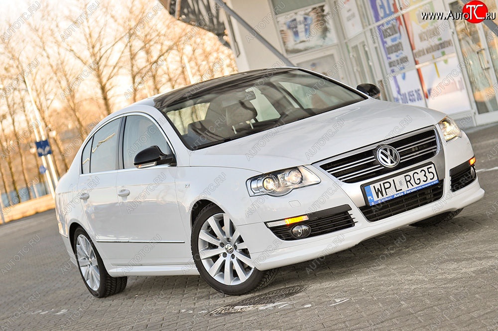 3 449 р. Накладка на передний бампер R-Line Volkswagen Passat B6 седан (2005-2011)  с доставкой в г. Новочеркасск