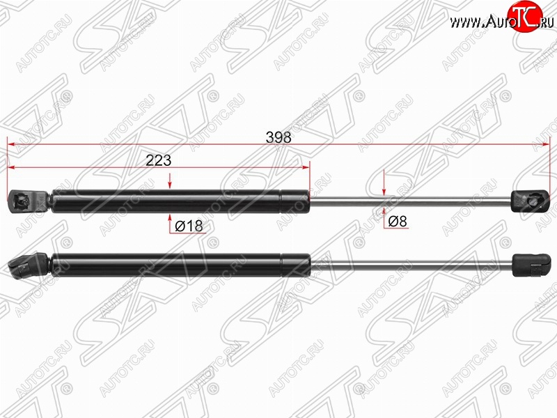 499 р. Газовый упор крышки багажника SAT  Volkswagen Passat  B6 (2005-2010) универсал  с доставкой в г. Новочеркасск