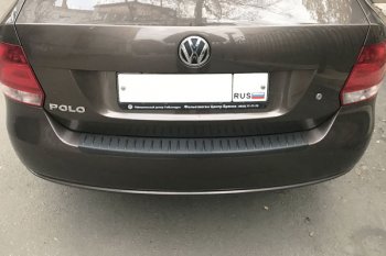 499 р. Защитная накладка заднего бампера Тюн-Авто Volkswagen Polo 5 седан дорестайлинг (2009-2015)  с доставкой в г. Новочеркасск. Увеличить фотографию 2