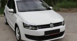 869 р. Реснички RA на фары Volkswagen Polo 5 седан рестайлинг (2015-2020) (Неокрашенные)  с доставкой в г. Новочеркасск. Увеличить фотографию 1