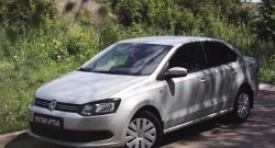 1 629 р. Реснички на фары RA Volkswagen Polo 5 хэтчбек дорестайлинг (2009-2015) (Неокрашенные)  с доставкой в г. Новочеркасск. Увеличить фотографию 4