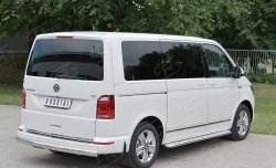 16 699 р. Защита заднего бампера (Ø75x42 мм, нержавейка, длинная база) Russtal Volkswagen Multivan T6 дорестайлинг (2016-2019)  с доставкой в г. Новочеркасск. Увеличить фотографию 3