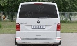 16 699 р. Защита заднего бампера (Ø75x42 мм, нержавейка, короткая база) Russtal Volkswagen Multivan T6 дорестайлинг (2016-2019)  с доставкой в г. Новочеркасск. Увеличить фотографию 2