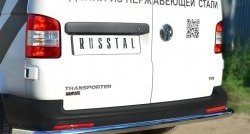 16 999 р. Защита заднего бампера (Ø63 мм, нержавейка) SLITKOFF  Volkswagen Caravelle  T5 - Transporter  T5  с доставкой в г. Новочеркасск. Увеличить фотографию 2