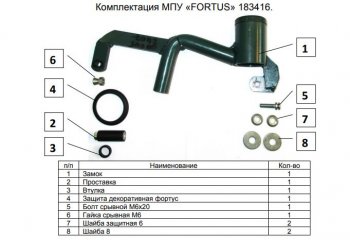 6 999 р. Замок КПП FORTUS 6MT Volkswagen Tiguan Mk2 дорестайлинг (2016-2020)  с доставкой в г. Новочеркасск. Увеличить фотографию 3