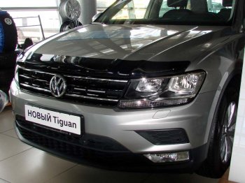 Дефлектор капота SIM Volkswagen Tiguan Mk2 дорестайлинг (2016-2020)