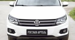 699 р. Реснички на фары RA  Volkswagen Tiguan  NF (2011-2017) рестайлинг (Неокрашенные)  с доставкой в г. Новочеркасск. Увеличить фотографию 2