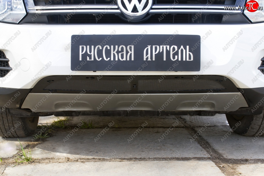 1 639 р. Защитная сетка решетки переднего бампера (Track & Field) РА Volkswagen Tiguan NF рестайлинг (2011-2017)  с доставкой в г. Новочеркасск