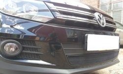 2 099 р. Сетка на бампер Sport&Style Russtal (черная) Volkswagen Tiguan NF рестайлинг (2011-2017)  с доставкой в г. Новочеркасск. Увеличить фотографию 1