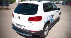 14 899 р. Одинарная защита заднего бампера из трубы диаметром 76 мм (Sport & Style) SLITKOFF Volkswagen Tiguan NF рестайлинг (2011-2017)  с доставкой в г. Новочеркасск. Увеличить фотографию 2