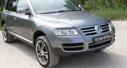 999 р. Реснички на фары RA Volkswagen Touareg GP дорестайлинг (2002-2007) (Неокрашенные)  с доставкой в г. Новочеркасск. Увеличить фотографию 6