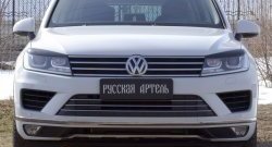 879 р. Реснички на фары RA  Volkswagen Touareg  NF (2014-2018) рестайлинг (Неокрашенные)  с доставкой в г. Новочеркасск. Увеличить фотографию 3